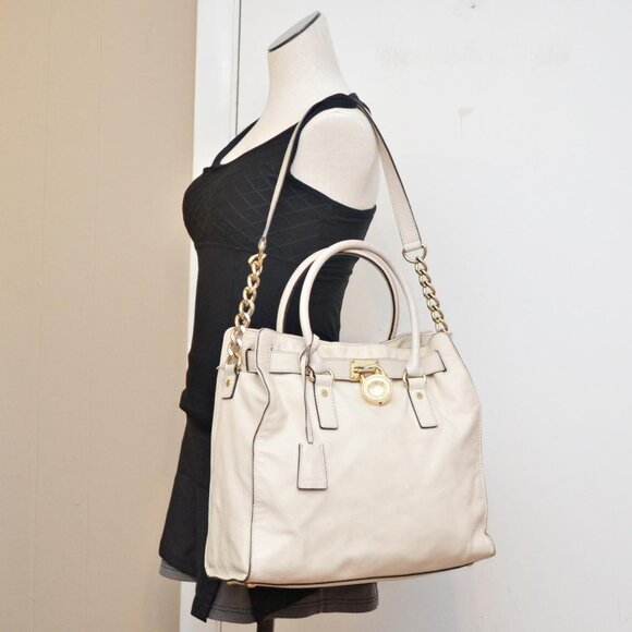 Michael Kors Hamilton Leather Large Tote Pre Owned - Picture 1 of 6